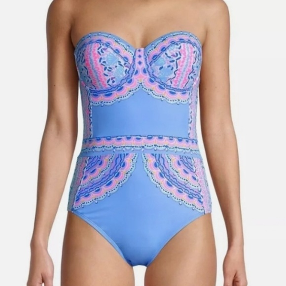 Lilly Pulitzer Other - Lilly Pulitzer Athnea One Piece Swimsuit in Multi Seaside Shindig Sz‎ 12